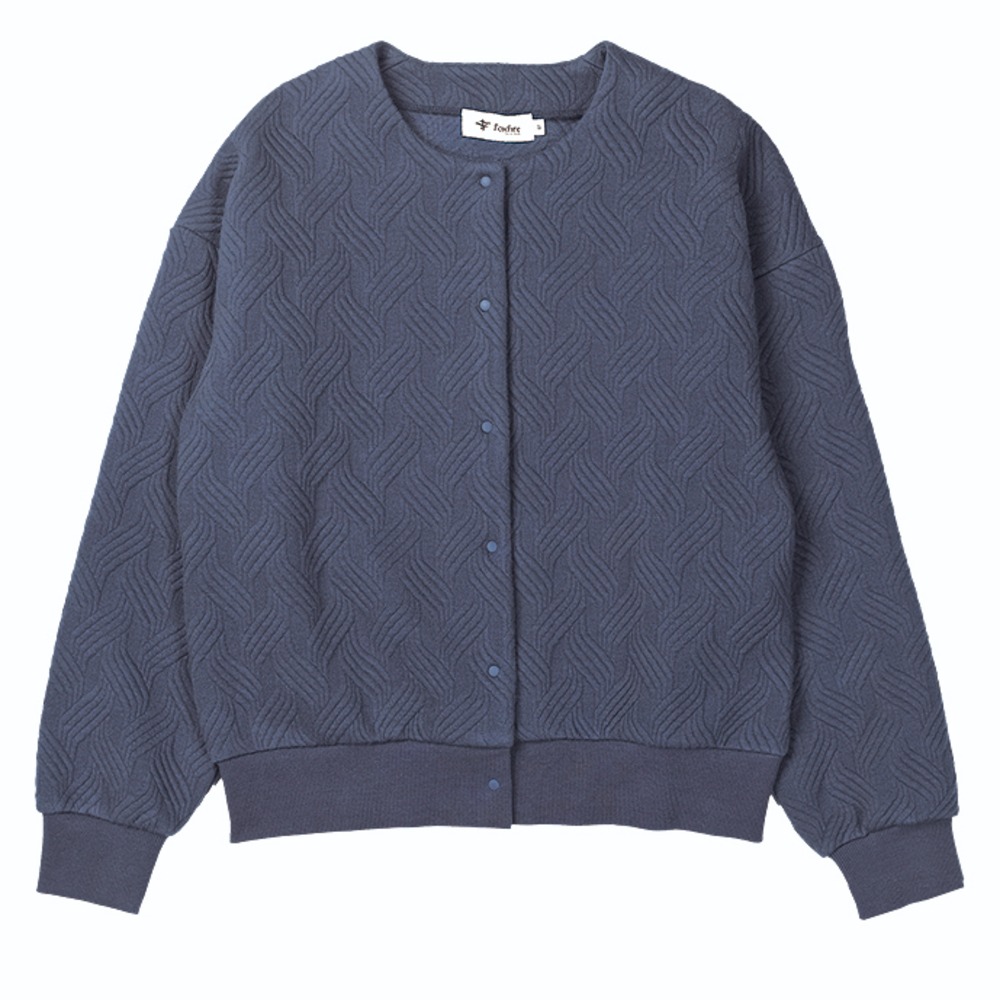 フォックスファイヤー / Foxfire（フォックスファイヤー） | ケーブルキルトカーディ / ネイビー Cable Quilt Cardy 8115567 カットソー レディース [25FW]