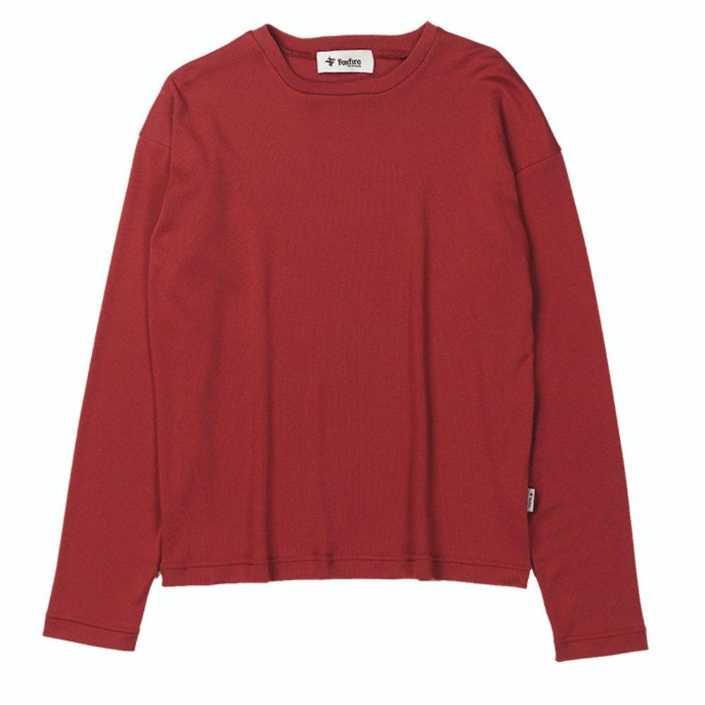 フォックスファイヤー / Foxfire（フォックスファイヤー） | マイクロアゼリラックスクルー / レッド Micro Aze Relax Crew-neck 8115568 カットソー レディース [25FW]