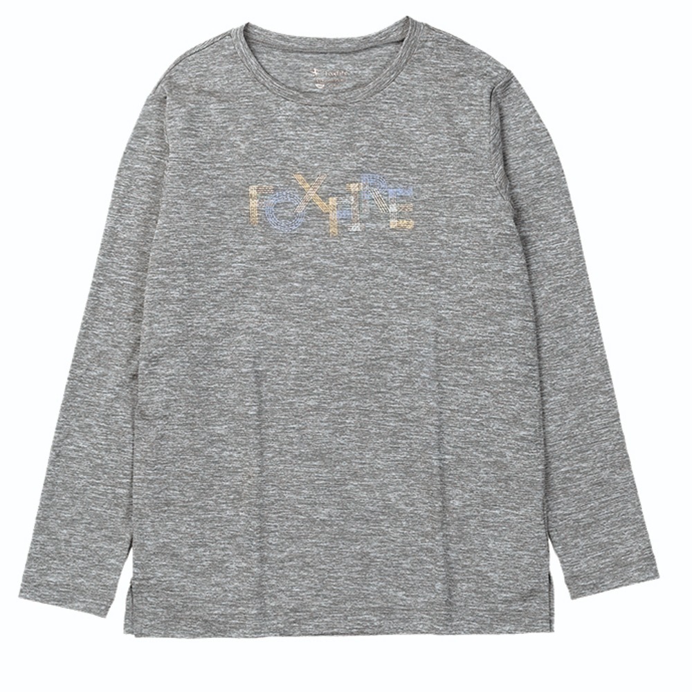 フォックスファイヤー / Foxfire（フォックスファイヤー） | TS EXストレッチロゴクルー / グレー TS EX Stretch Logo Crew-neck 8215567 カットソー レディース [25FW]