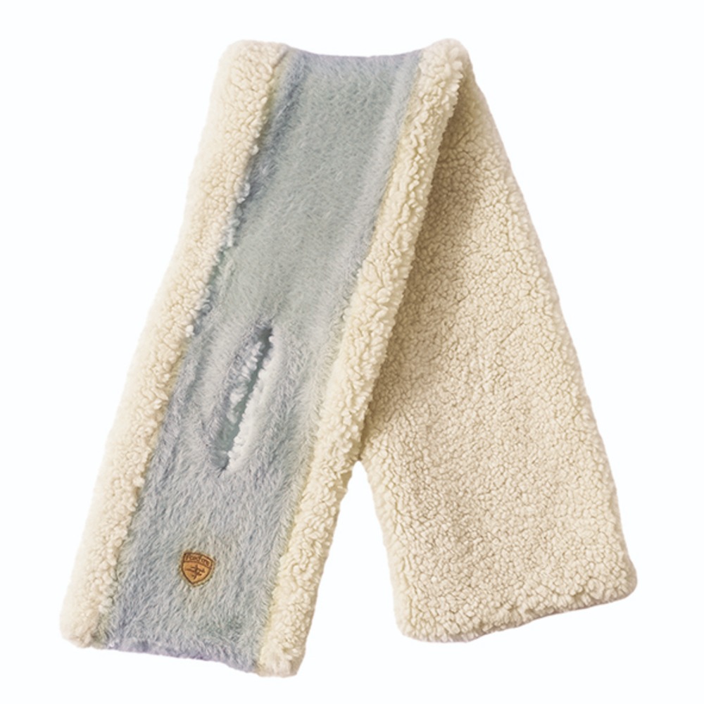 フォックスファイヤー / Foxfire（フォックスファイヤー） | モールヤーンニットループマフラー / ブルーグレー Chenille Yarn Knit Loop Scarf 8320440 アクセサリー レディース [25FW]