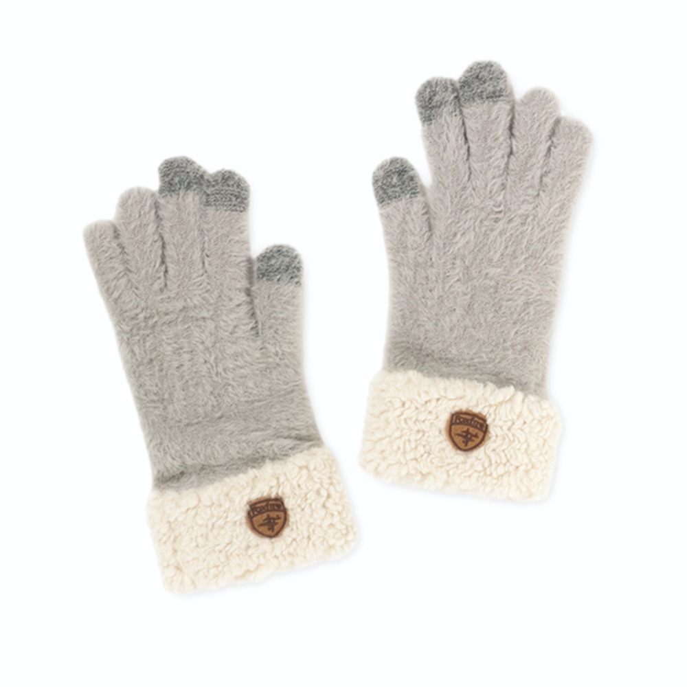 フォックスファイヤー / Foxfire（フォックスファイヤー） | モールヤーンニットグラブ / ブルーグレー Chenille Yarn Knit Gloves 8320441 グローブ レディース [25FW]