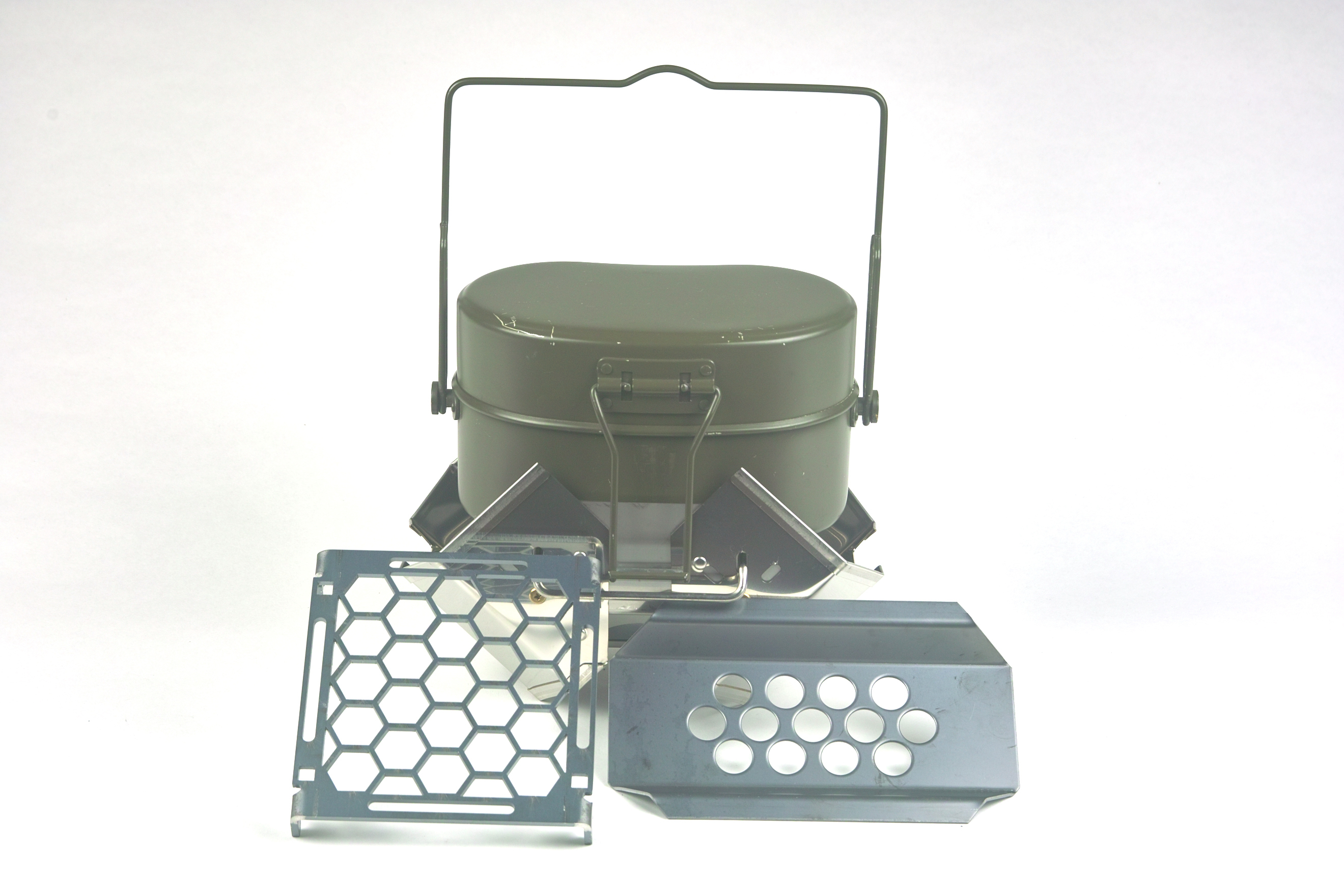 ハンゴーコンロ研究所（ハンゴーコンロ） | ハンゴーコンロ・回天弐形 焚火三揃 飯ごう２形用 / konro-kaiten-02-ver-takibi BBQ キャンプ