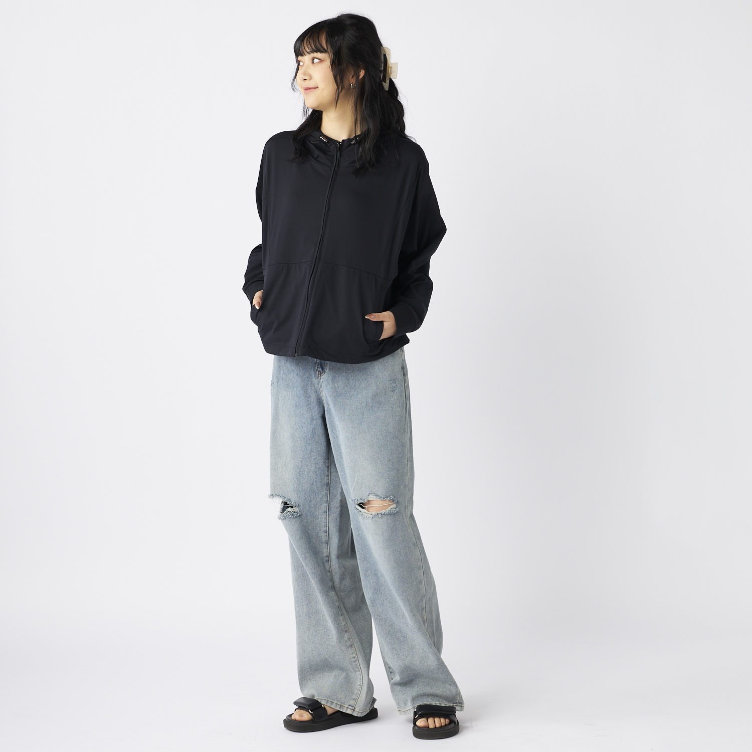 オーシャンパシフィック / OCEAN PACIFIC（オーシャンパシフィック） | ＵＶパーカー / ブラック 525464-BK ＵＶパーカー レディース 