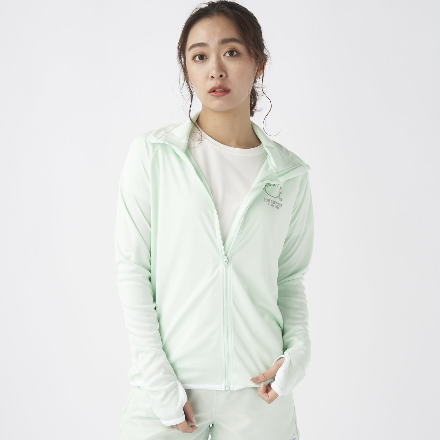 RUSTY ラスティ らすてぃ | 【クリアランス】 ラッシュガード / グリーン 923460-GRN トップス レディース 