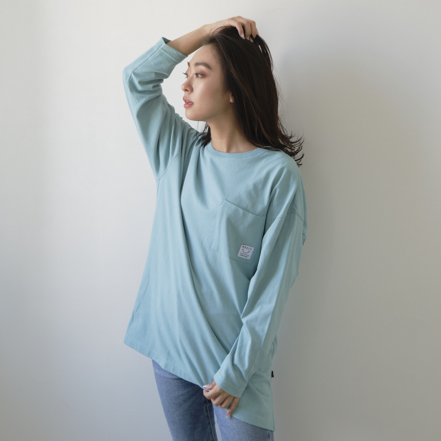 ラスティ / RUSTY（ラスティ） | ナガソデ　Ｔシャツ / ライトブルー 951072-LBL Tシャツ レディース 