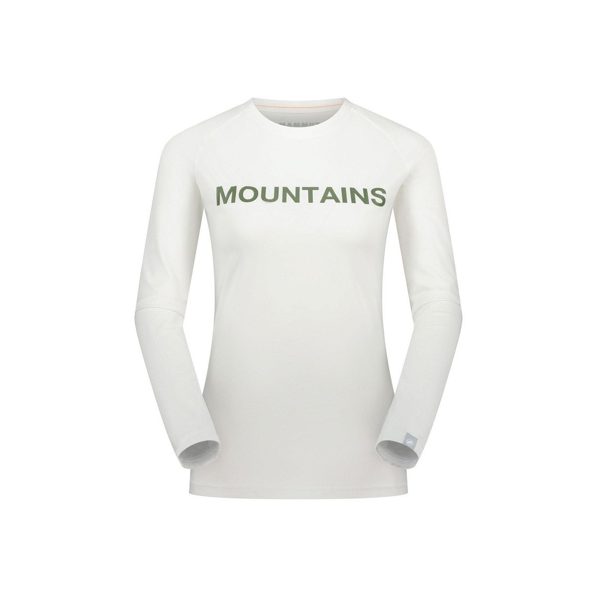 QDロゴプリントロングスリーブTシャツAFウィメン / white PRT4 QD Logo Print Longsleeve T-shirts AF Women 1016-01040 [25FW]|マムート / MAMMUT