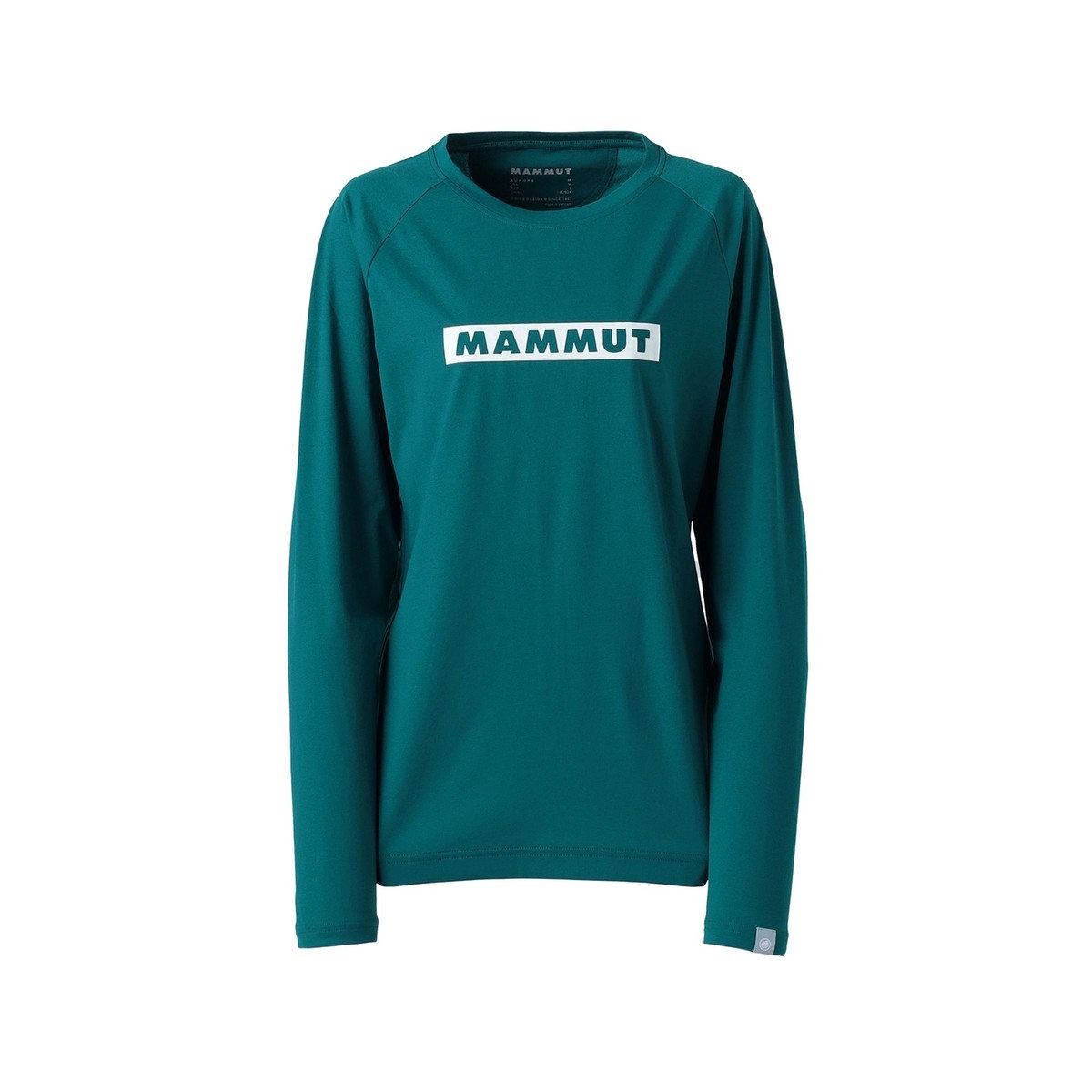 QDロゴプリントロングスリーブTシャツAFウィメン / deep teal PRT2 QD Logo Print Longsleeve T-shirts AF W 1016-01040 [25FW]|マムート / MAMMUT