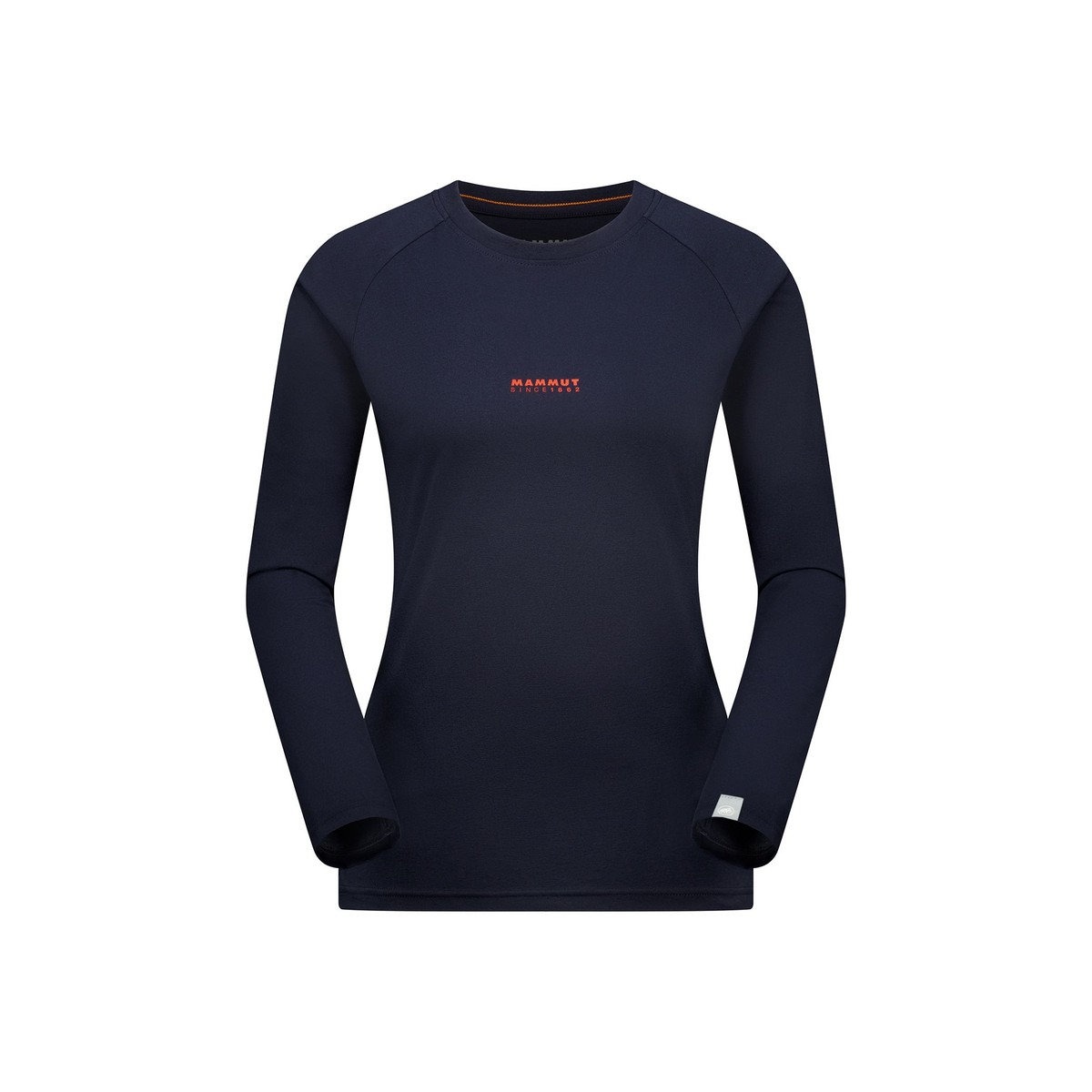 QDロゴプリントロングスリーブTシャツAFウィメン / marine-m_red PRT1 QDLogo Print Longsleeve Tshirts AF W 1016-01040 [25FW]|マムート / MAMMUT