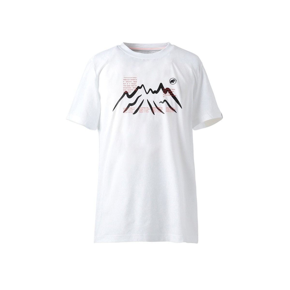 QD ヤツガタケ プリント Tシャツ アジアンフィット / white QD Yatsugatake Print T-Shirt AF 1017-07290 ［25SS］
