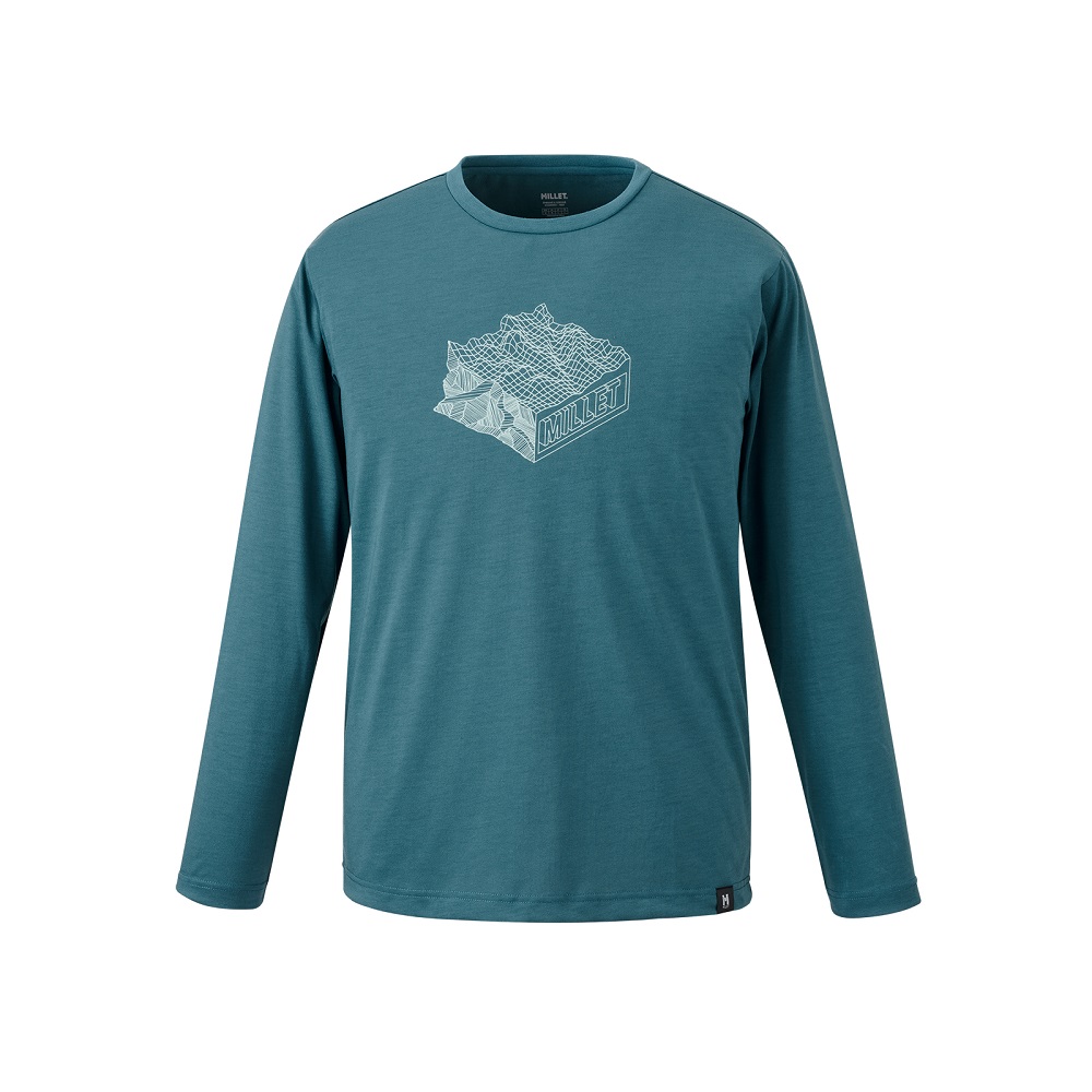 マウンテンジオロングスリーブTシャツ / BOTTLE MT GEO LS TS M MIV02131 シャツ メンズ [25FW]|ミレー / MILLET