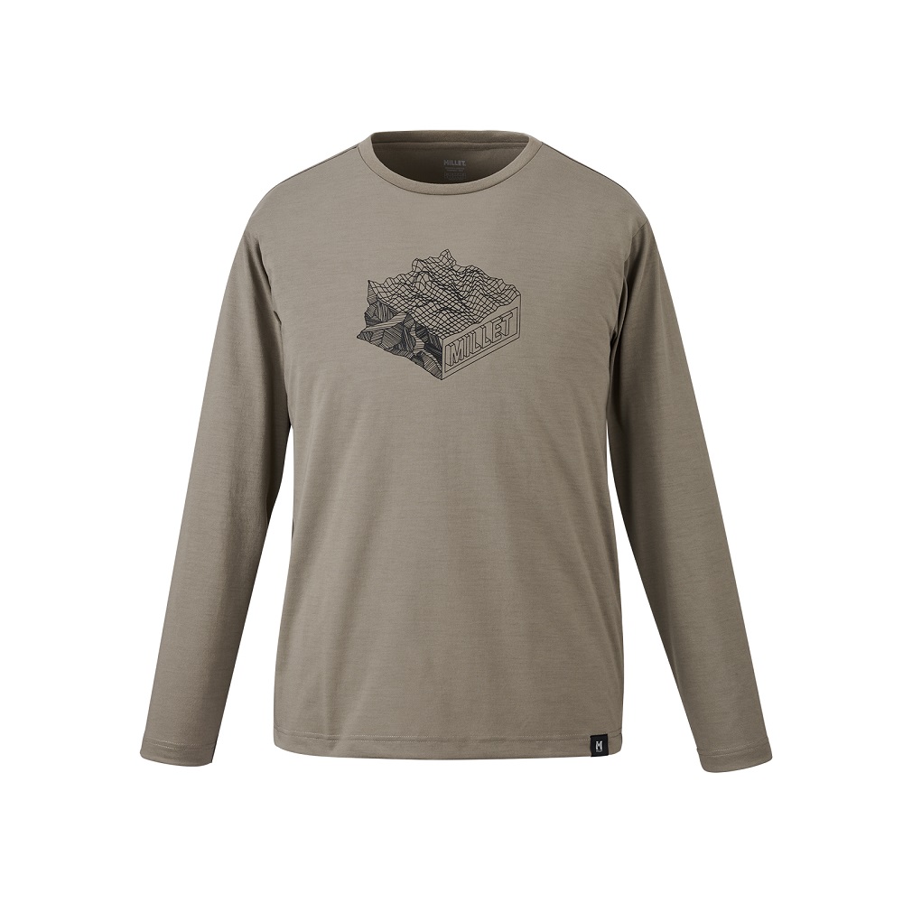 マウンテンジオロングスリーブTシャツ / DORITE MT GEO LS TS M MIV02131 シャツ メンズ [25FW]|ミレー / MILLET