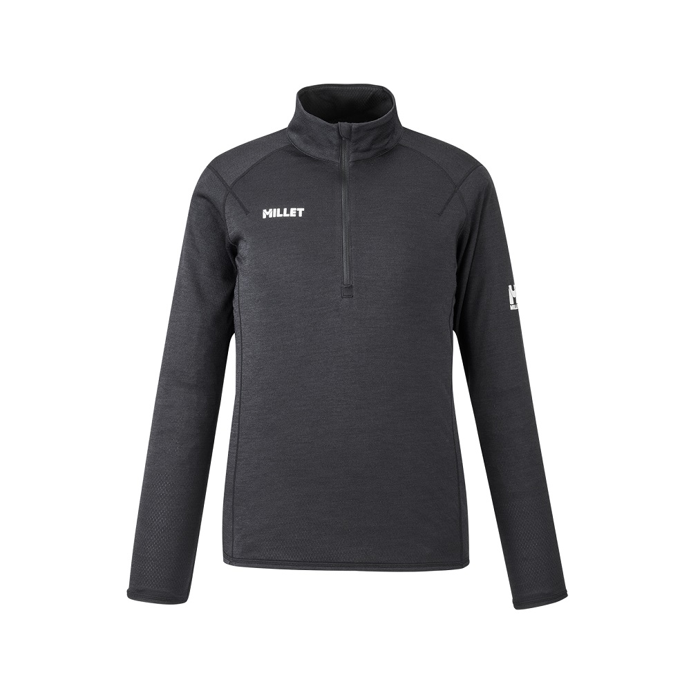 ミレー / MILLET（ミレー） | 【クリアランス】 ウビックウールデュアルジップ / BLACK - NOIR UBIC WOOL DUAL ZIP W MIV02142 トップス レディース [25FW]【20%OFF】