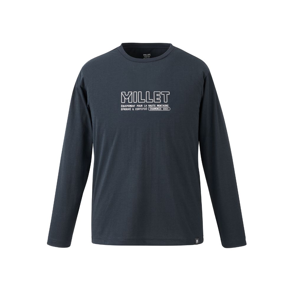 ミレーロングスリーブTシャツ / BLACK - NOIR MILLET TS LS M MIV02158 シャツ メンズ [25FW]|ミレー / MILLET