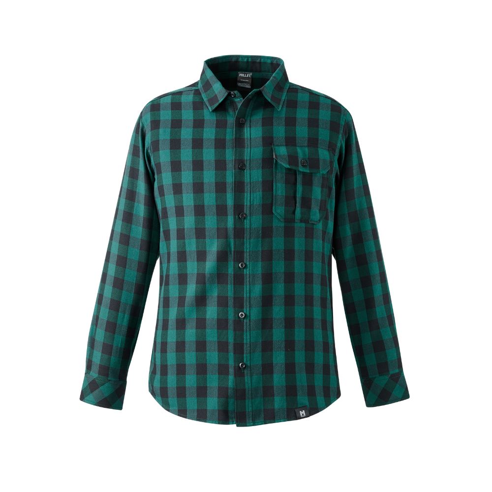 サーモチェックシャツロングスリーブ / BOTTLE THERMO CHECK SHIRT LS M MIV03136 シャツ メンズ [25FW]|ミレー / MILLET