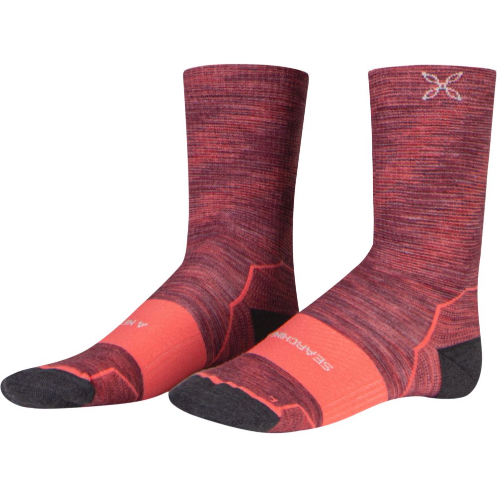 モントゥーラ / MONTURA（モントゥーラ） | メリノ ウール ライト ミッド ソックス / SHELL PINK MERINO WOOL LIGHT MID SOCKS MKMY03X ソックス ユニセックス ［25FW］