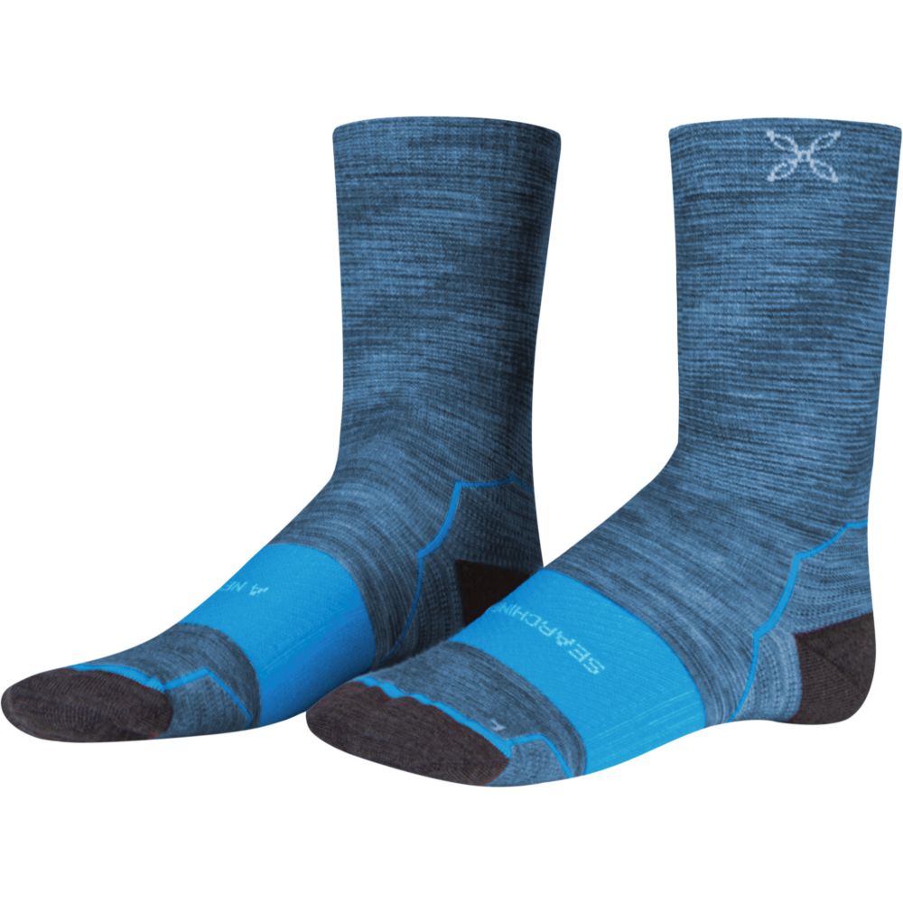 モントゥーラ / MONTURA（モントゥーラ） | メリノ ウール ライト ミッド ソックス / DRESDEN BLUE MERINO WOOL LIGHT MID SOCKS MKMY03X ソックス ユニセックス ［25FW］