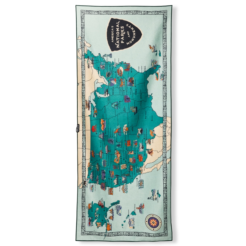 Original Towel / 1700010184241 National Park / Monument Map ［25FW］|ノマディックス / NOMADIX
