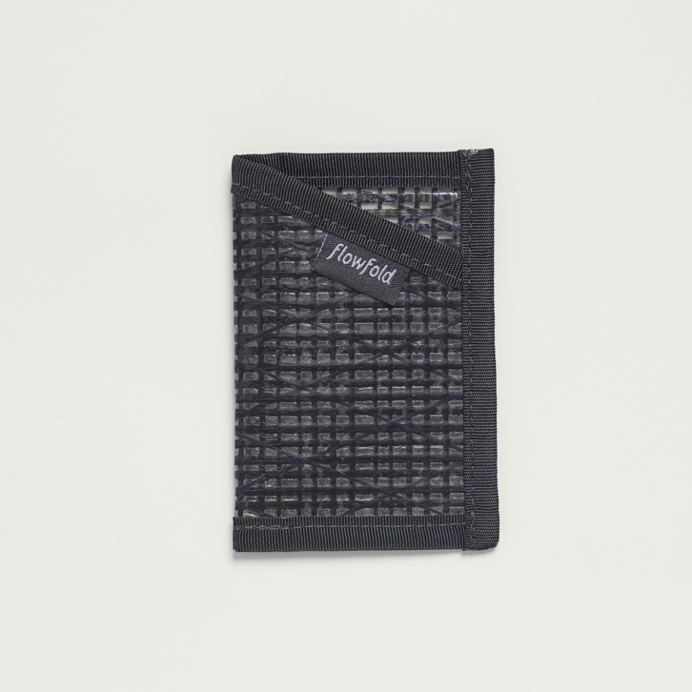 フローフォルド / FlowFold（フローフォルド） | Recycled Sailcloth Minimalist - Card Holder Wallet / fftj001-JP BLACK SAILCLOTH ［25FW］