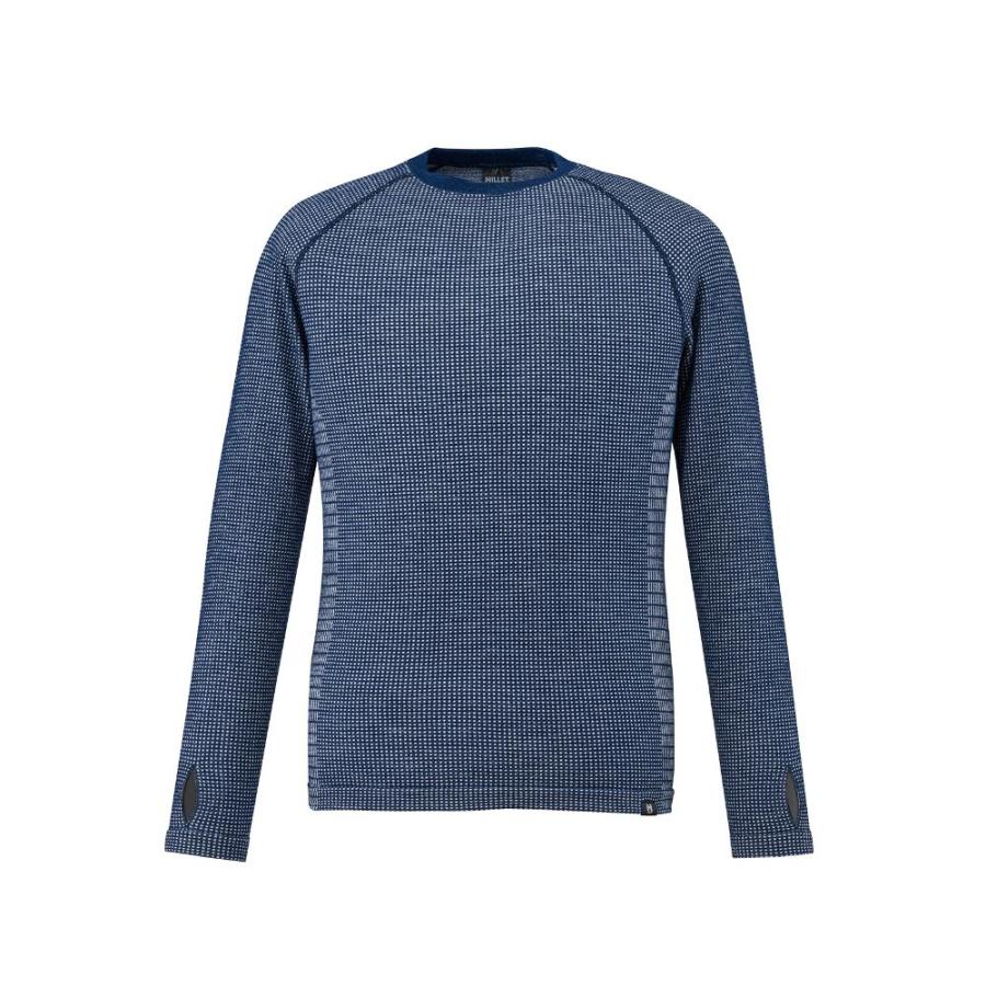 ミレー / MILLET（ミレー） | 【クリアランス】ワッフル ウール クルー ［メンズ］ /  WAFFLE WOOL CRW M MIV01905 N7317 SAPHIR
