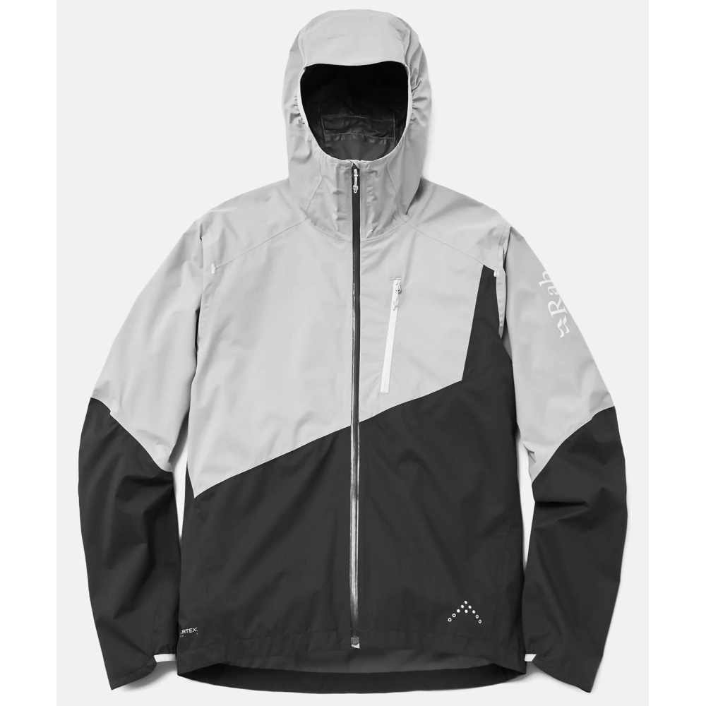 ダウンポアー トレイル ライトジャケット（メンズ） / Downpour Trail Light Jacket QWI-18 Light Zinc/Anthracite ［25SS］|ラブ / Rab