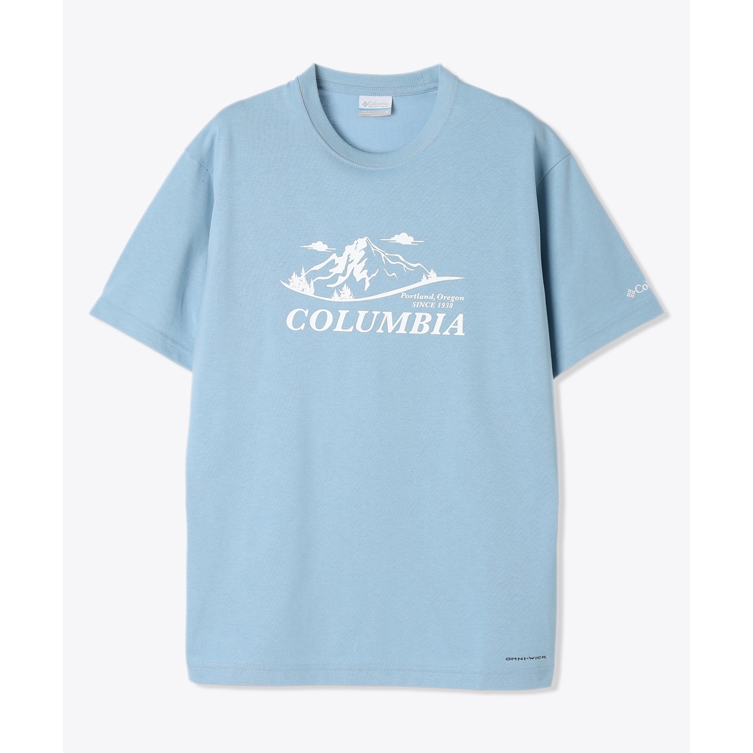 【クリアランス】ヤハラフォレストグラフィックショートスリーブTシャツ（メンズ） / PM0509 431 Ripple Blue, Front Print ［25SS］|コロンビア / Columbia
