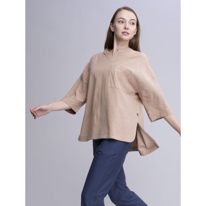 クレープオーバー Tシャツ（ウィメンズ） / ZTF070J プラリネ （318）|AIGLE / エーグル