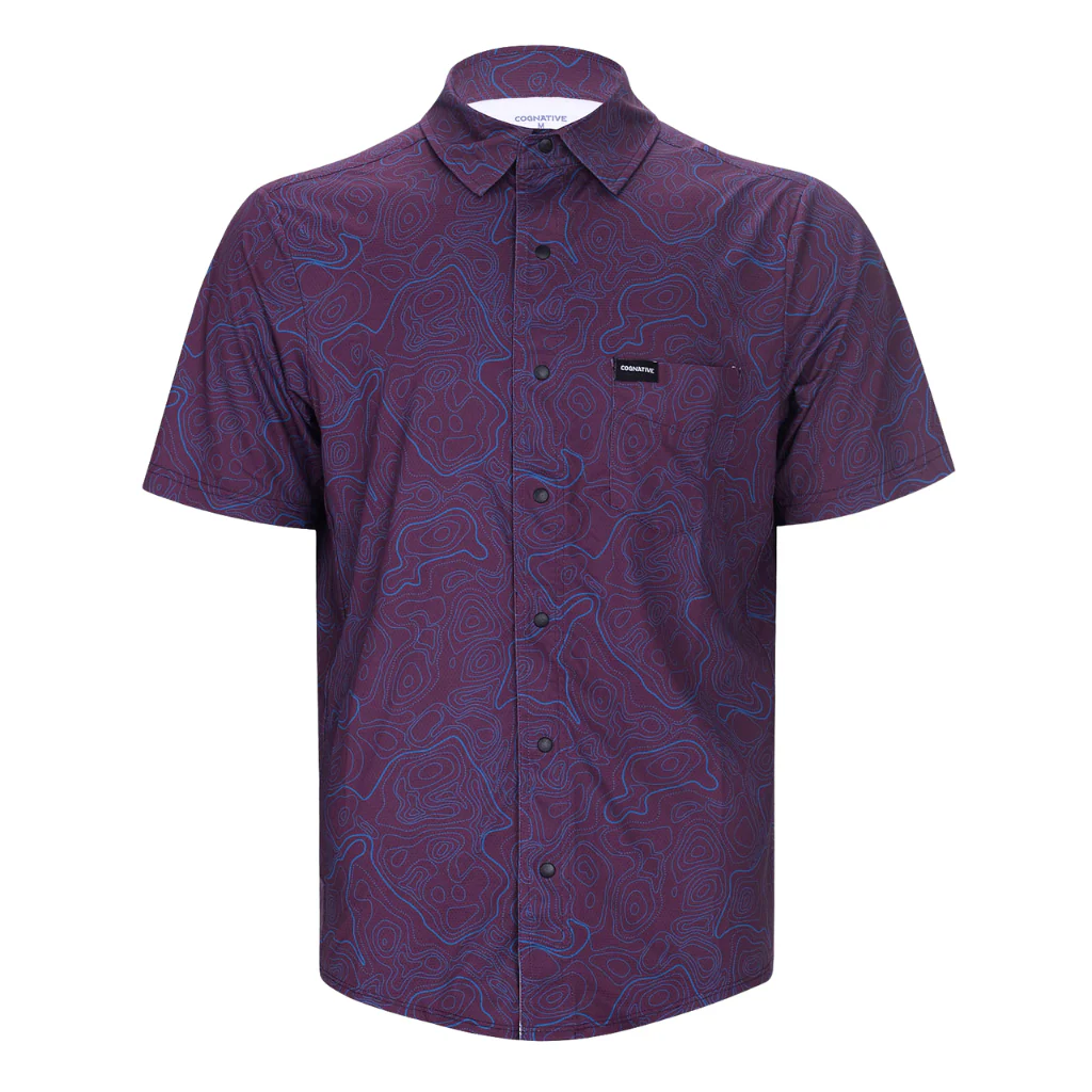 半袖カタリストシャツ （メンズ） / Short Sleeve Catalyst Shirt Plum Topo ［25FW］|コグナティブ / COGNATIVE