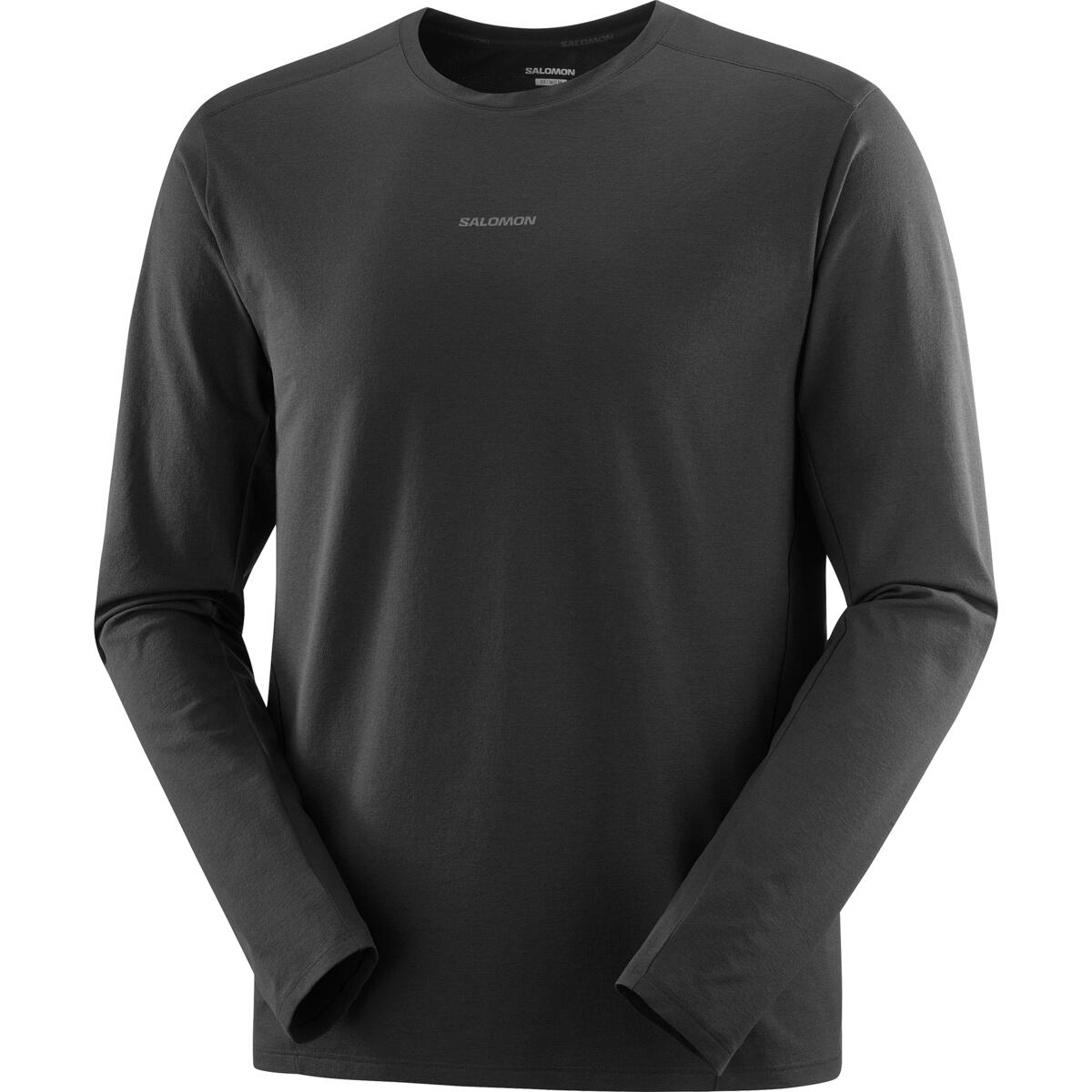 トラックライン ロングスリーブ ティー（メンズ） / TRACKLINE LS TEE M LC2649800 DEEP BLACK ［25FW］|サロモン / SALOMON