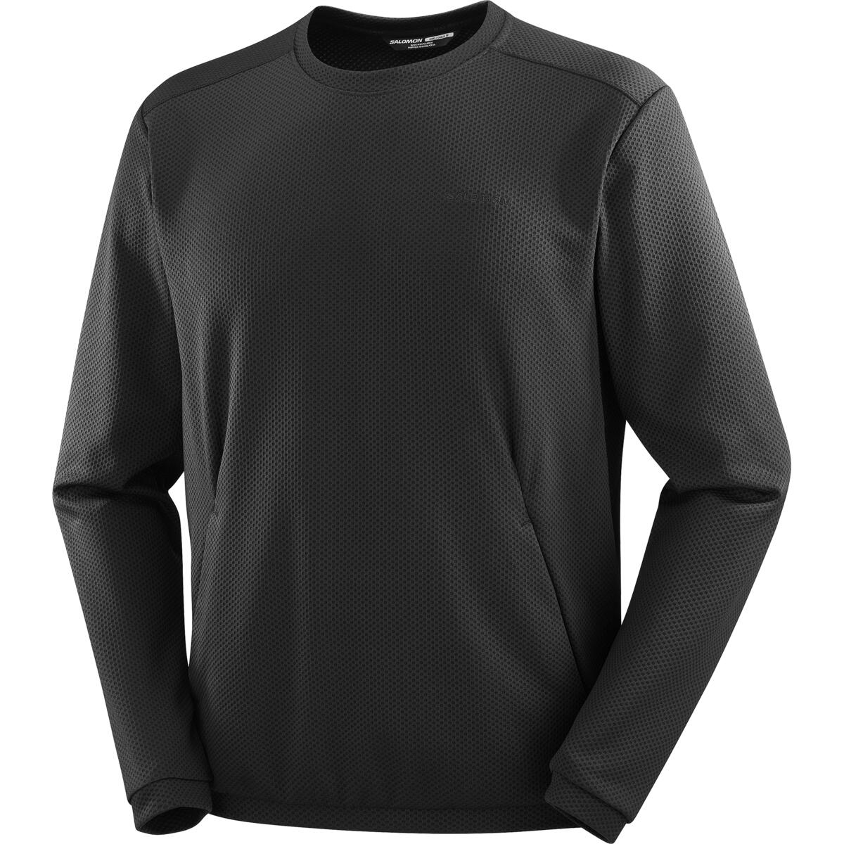 サロモン / SALOMON（サロモン） | モトメッシュ クルーネック（メンズ） / MOTOMESH CREWNECK LC2446400 DEEP BLACK ［25FW］