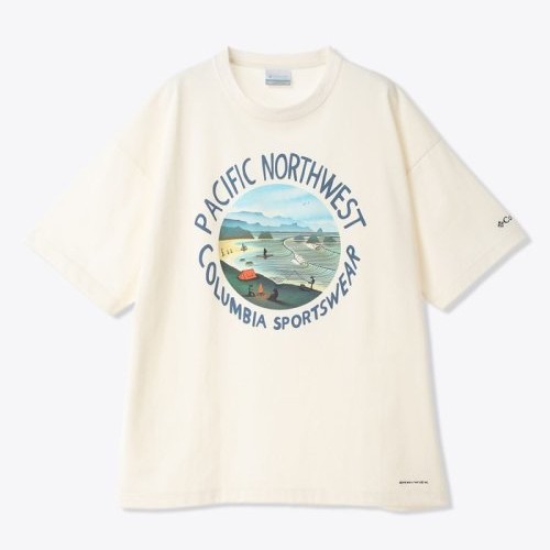 レイクトゥアベニューグラフィックショートスリーブTシャツ / PM0537 125 Sea Salt PNW ［25FW］|コロンビア / Columbia