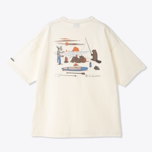 レイクトゥアベニューグラフィックショートスリーブTシャツ / PM0537 126 Sea Salt Beach ［25FW］|コロンビア / Columbia