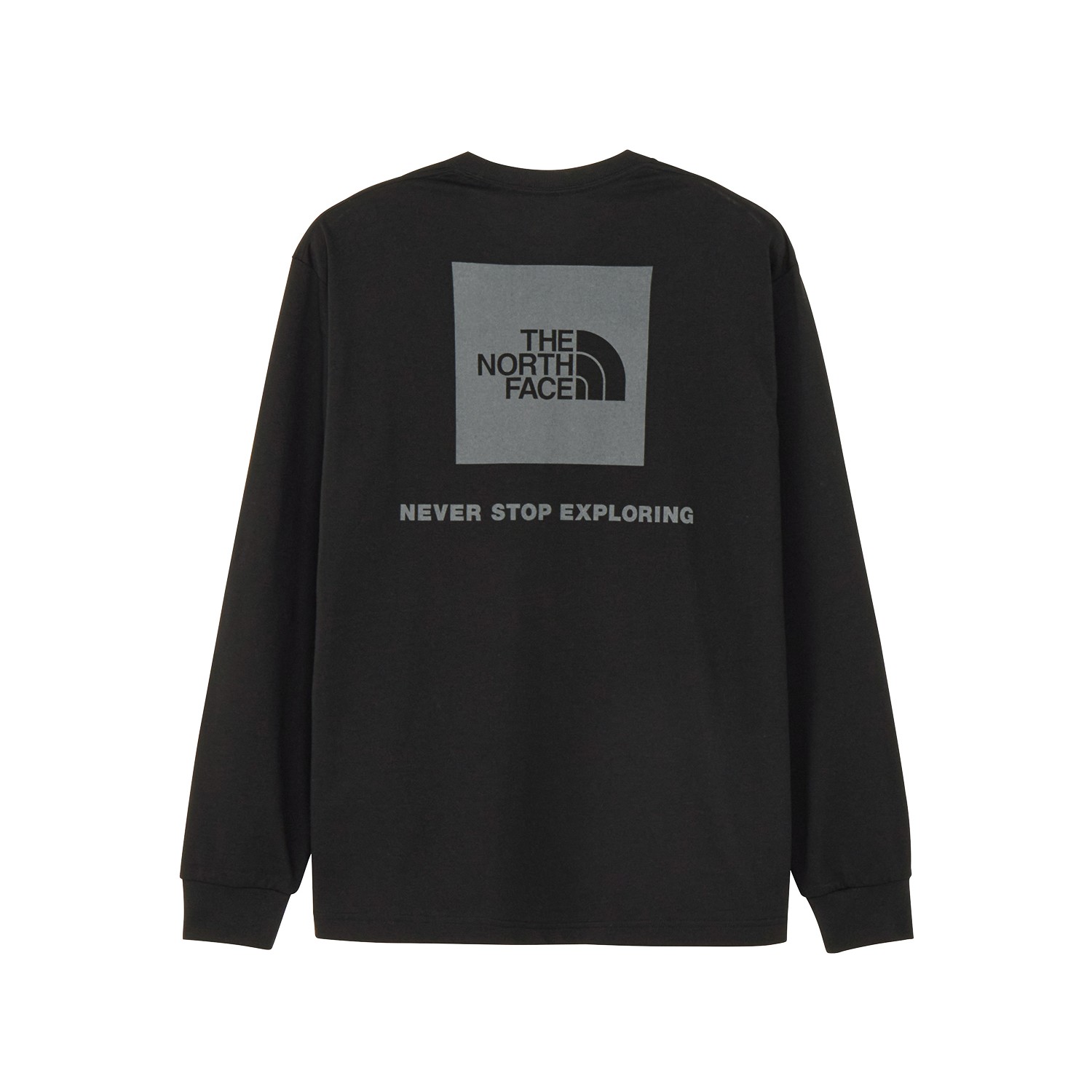 ロングスリーブバックスクエアロゴティー（メンズ） / NT32442 ブラック・K ［25FW］|ザ・ノース・フェイス / THE NORTH FACE