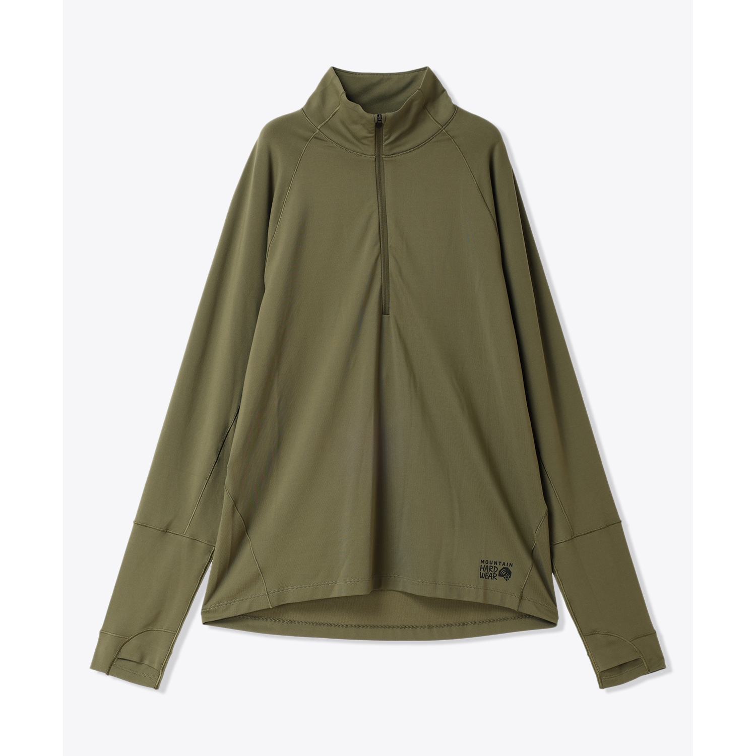 バターアップロングスリーブハーフジップ（メンズ） / OM0594 353 Combat Green ［25FW］|MOUNTAIN HARDWEAR
