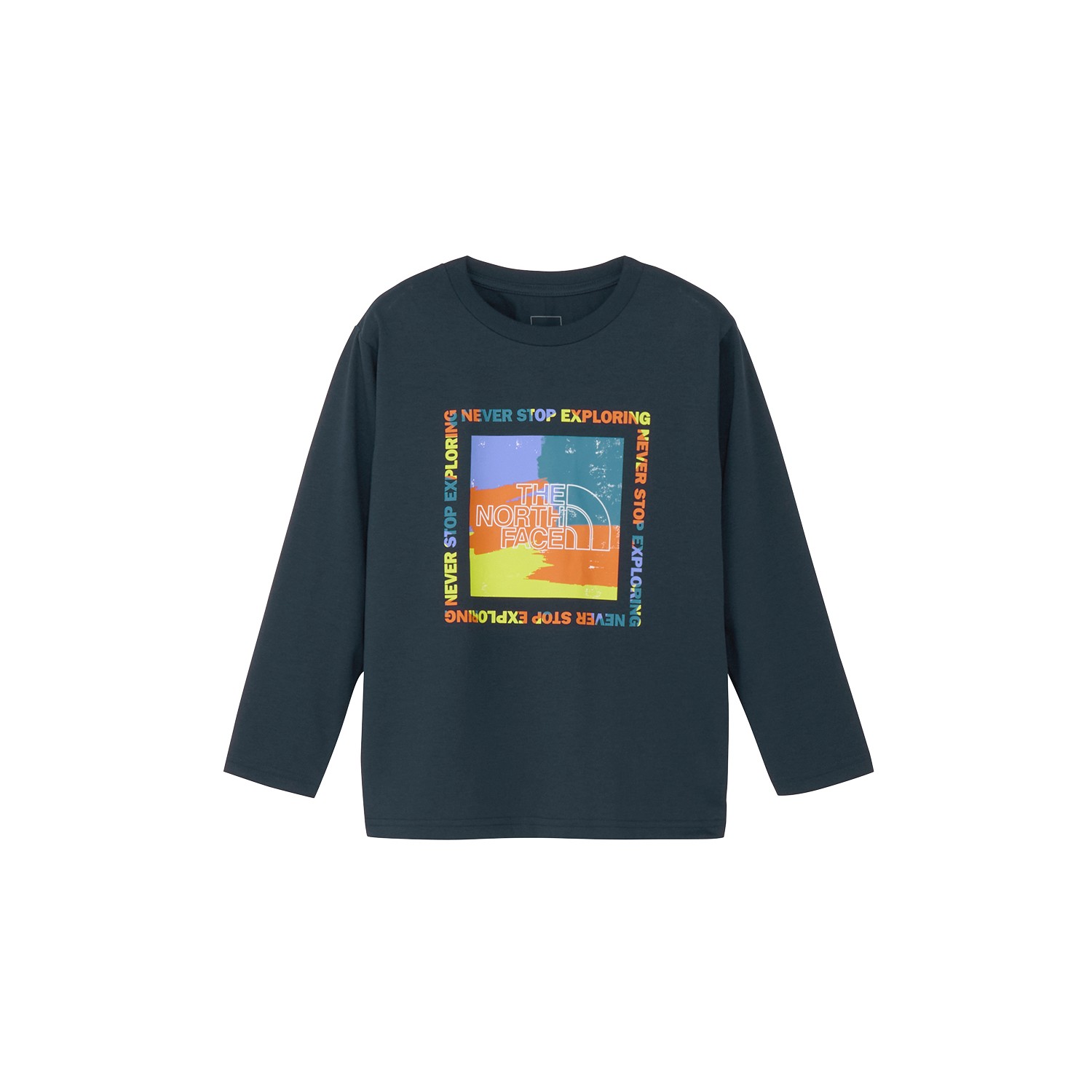 ザ・ノース・フェイス / THE NORTH FACE（ノースフェイス） | ロングスリーブ ES ゲットモテッドグラフィックティー（キッズ） / NTJ82570 アーバンネイビー・UN ［25FW］