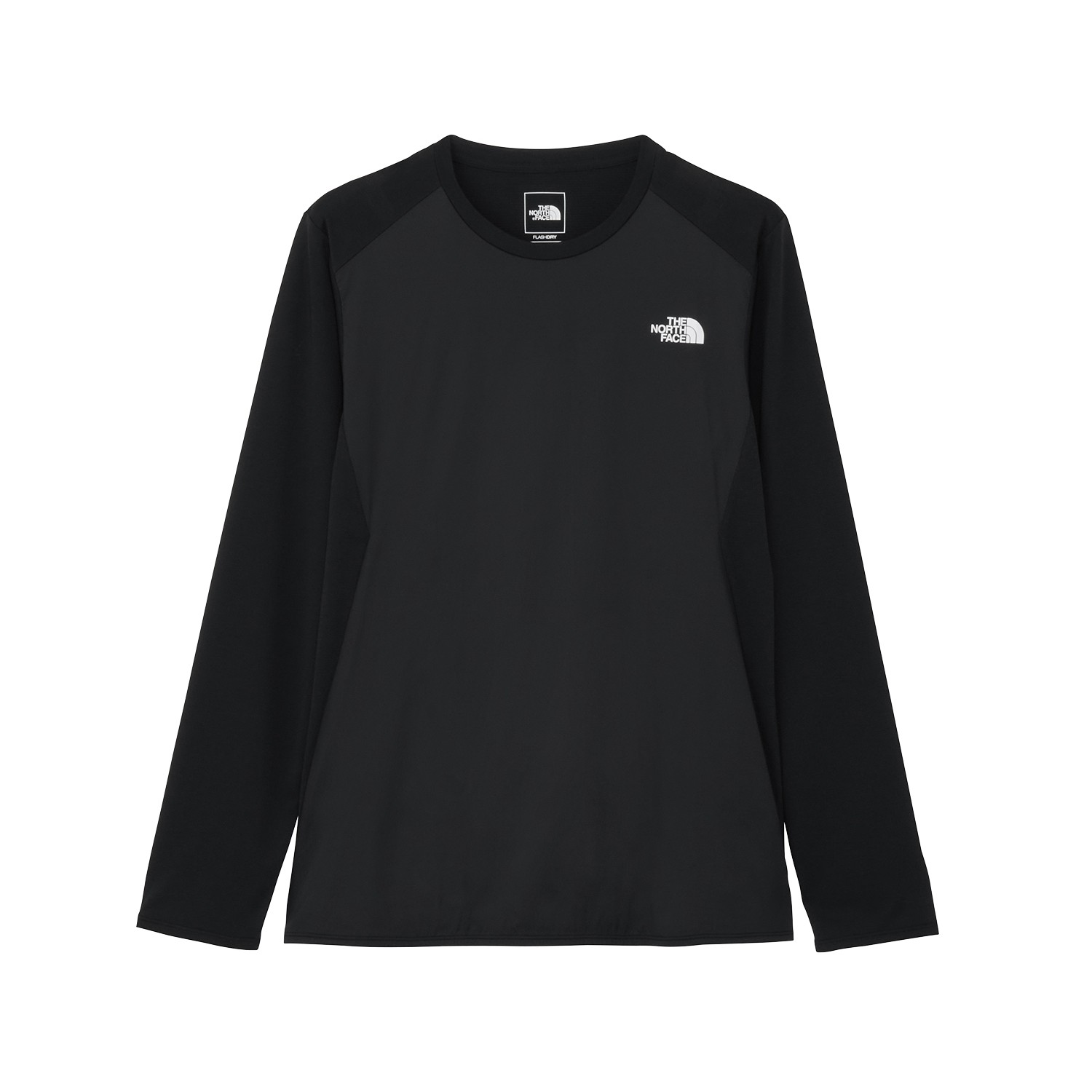 ザ・ノース・フェイス / THE NORTH FACE（ノースフェイス） | ロングスリーブハイブリッドGTDメランジクルー（メンズ） / NT62577 ブラック・K ［25FW］