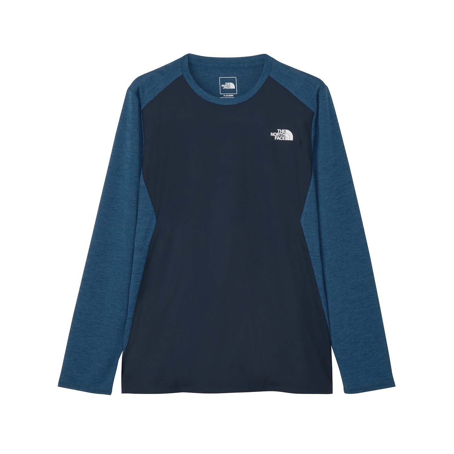 ザ・ノース・フェイス / THE NORTH FACE（ノースフェイス） | ロングスリーブハイブリッドGTDメランジクルー（メンズ） / NT62577 マウンテンブルー・OB ［25FW］