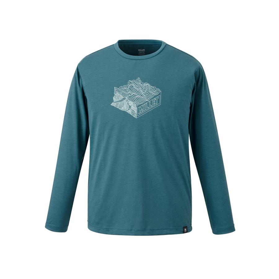ミレー / MILLET（ミレー） | 【クリアランス】マウンテンジオロングスリーブTシャツ［メンズ］ / MT GEO LS TS M MIV02131 N4238 BOTTLE