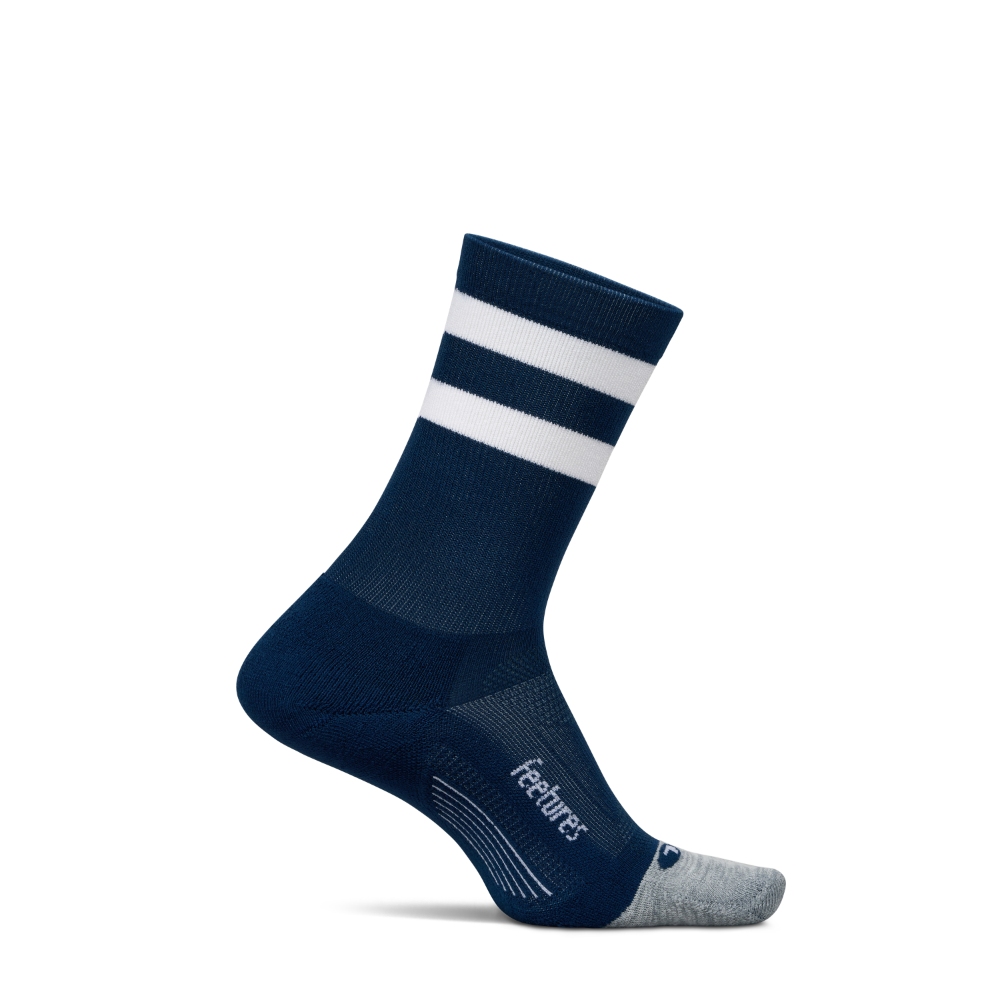 フィーチャーズ / FEETURES（フィーチャーズ） | Elite Light Cushion Mini Crew（ユニセックス） / 4400040160251 navy high top stripe ［25FW］