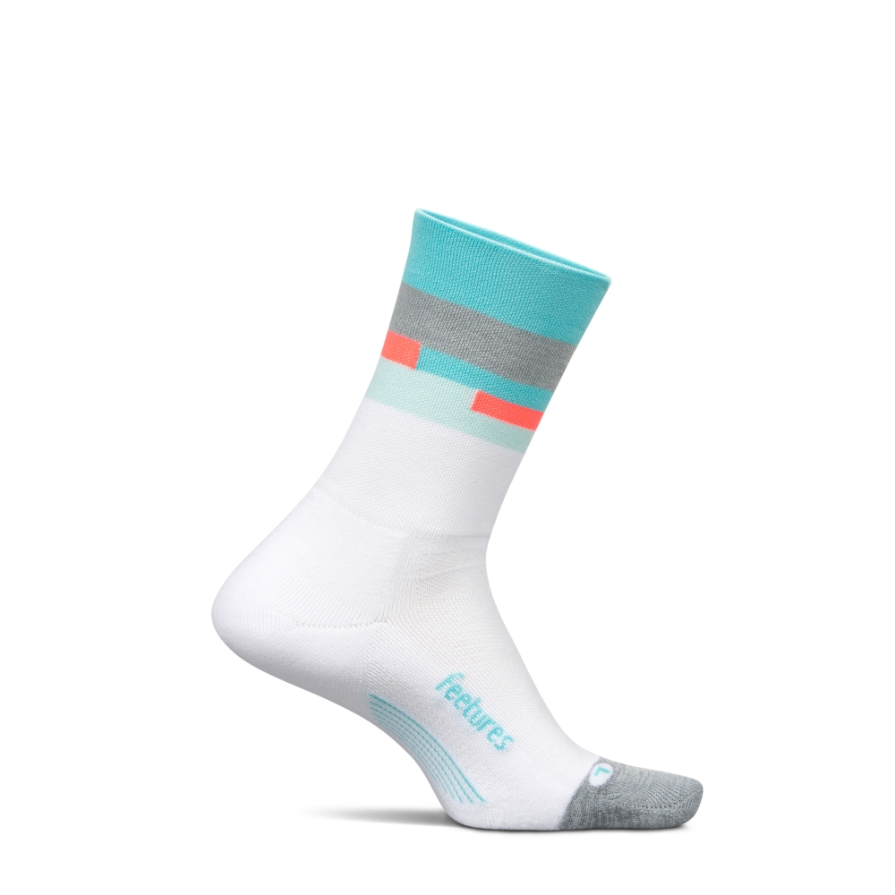 Elite Light Cushion Mini Crew（ユニセックス） / 4400040161251 Aquatic white ［25FW］|フィーチャーズ / FEETURES