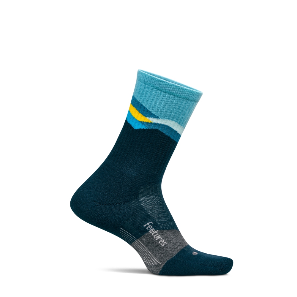 フィーチャーズ / FEETURES（フィーチャーズ） | Trail Max Cushion Mini Crew（ユニセックス） / 4400120185252 mountain high blue ［25FW］