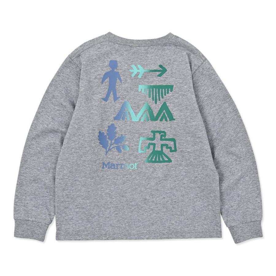マーモット / Marmot（マーモット） | 【クリアランス】ヒエログリフロングスリーブティーシャツ［キッズ］/MTFW25KLS091 HG ヘザーグレー