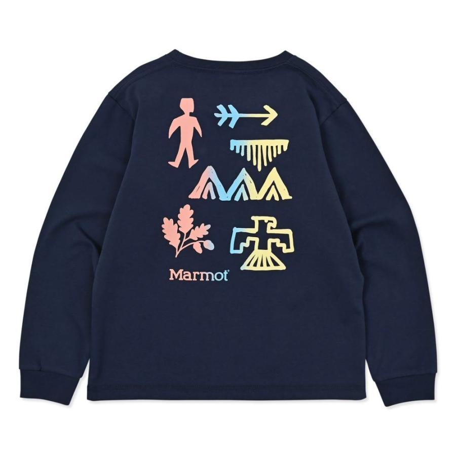 マーモット / Marmot（マーモット） | 【クリアランス】ヒエログリフロングスリーブティーシャツ［キッズ］/MTFW25KLS091 NV ネイビー