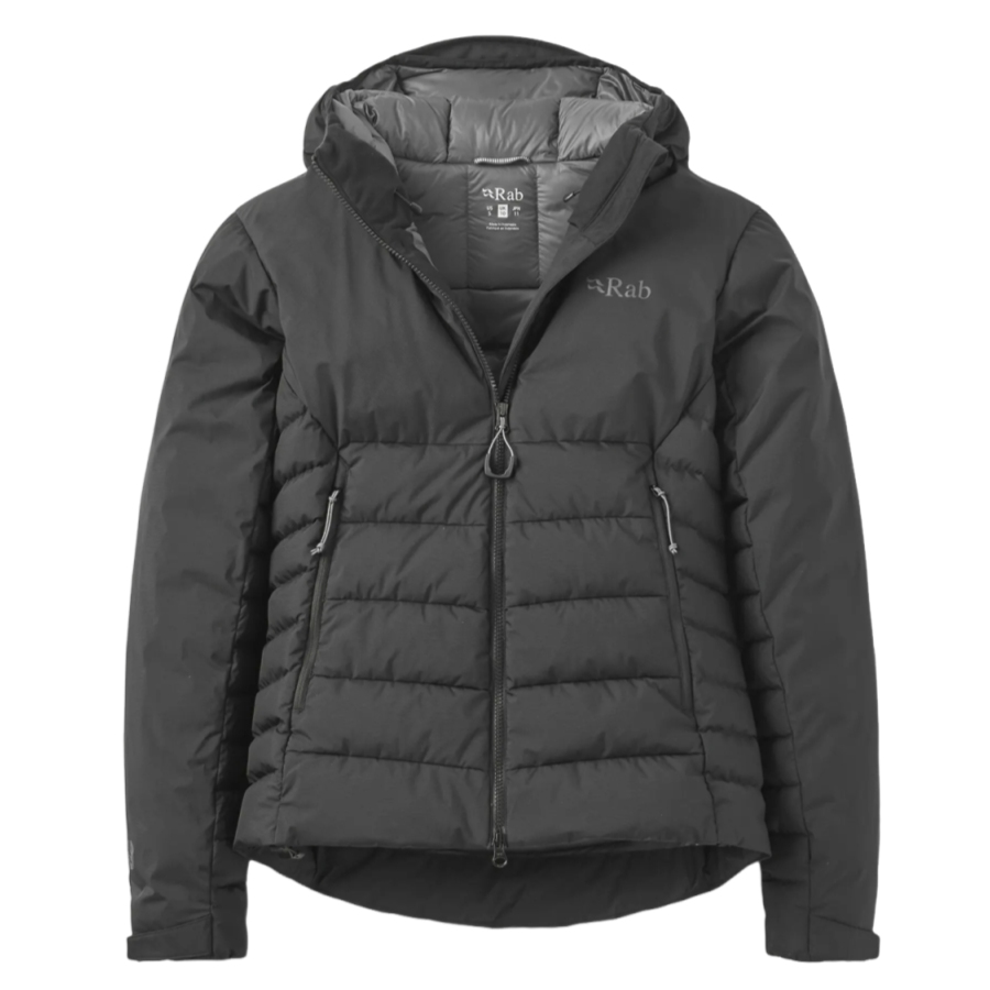 Rab ラブ らぶ | インフィニティウインドストッパーダウンフーディー（ウィメンズ） / W Infinity Windstopper Down Hoody QDB-76 Black ［25FW］