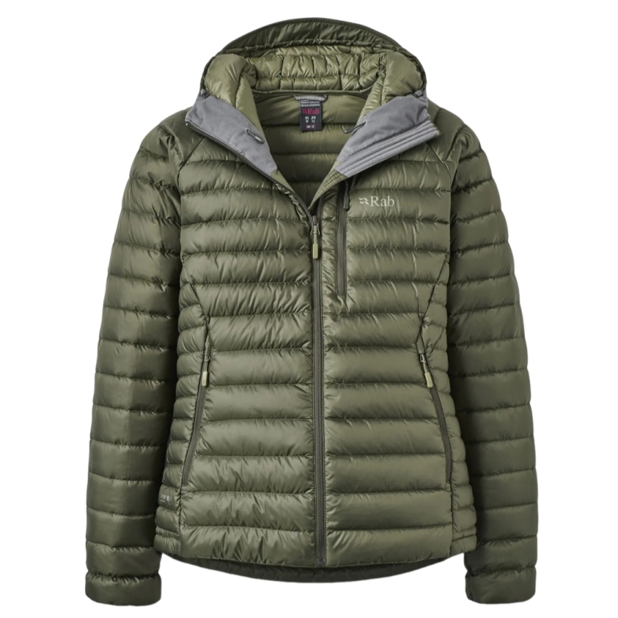マイクロライト アルパイン ダウンジャケット（ウィメンズ） / W Microlight Alpine Down Jacket QDB-13 Army ［25FW］|ラブ / Rab