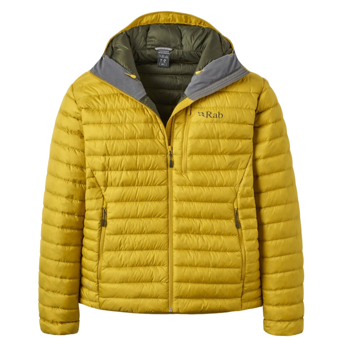 Rab ラブ らぶ | マイクロライト アルパイン ダウンジャケット（メンズ） / Microlight Alpine Down Jacket QDB-12 Dark Pollen ［25FW］