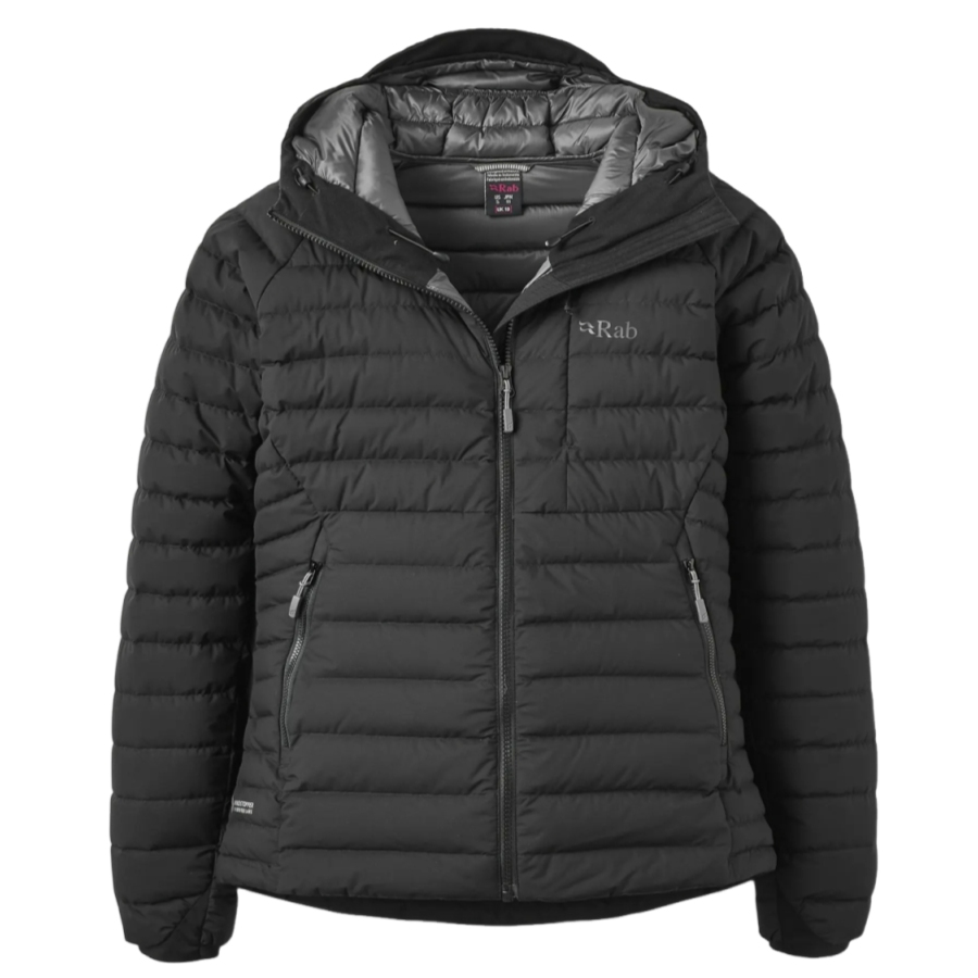 Rab ラブ らぶ | マイクロライトウインドストッパーダウンジャケット（ウィメンズ） / W Microlight Windstopper Down Jacket QDB-74 Black ［25FW］