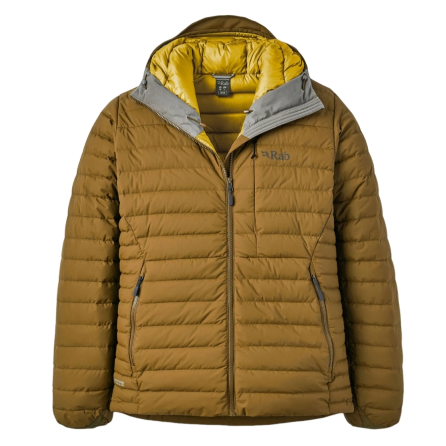 Rab ラブ らぶ | マイクロライトウインドストッパーダウンジャケット（メンズ） / Microlight Windstopper Down Jacket QDB-73 Oak ［25FW］