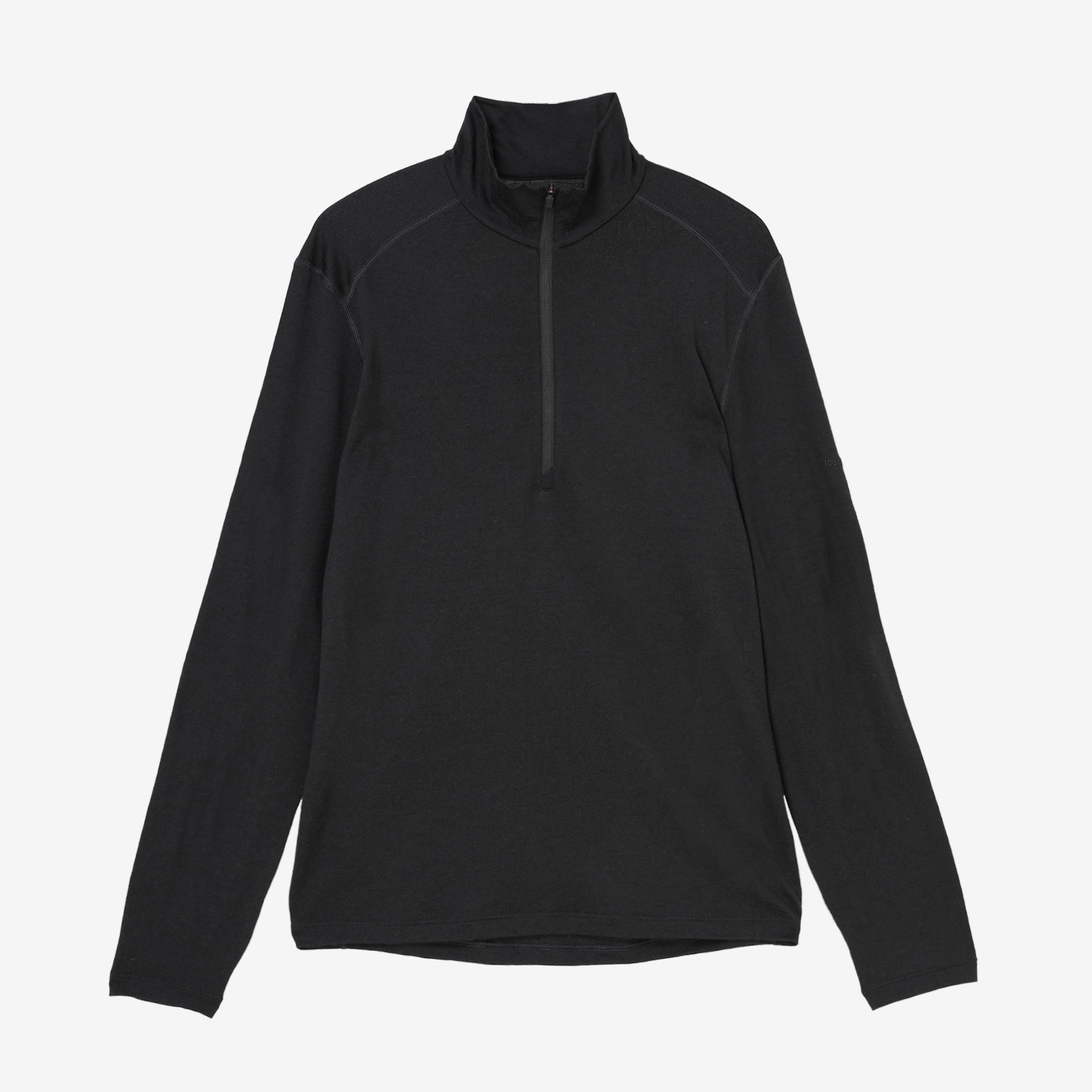 メリノ 200 オアシス ロングスリーブ ハーフジップ（メンズ） / IBB04367 ブラック・01 ［25FW］|アイスブレーカー / icebreaker