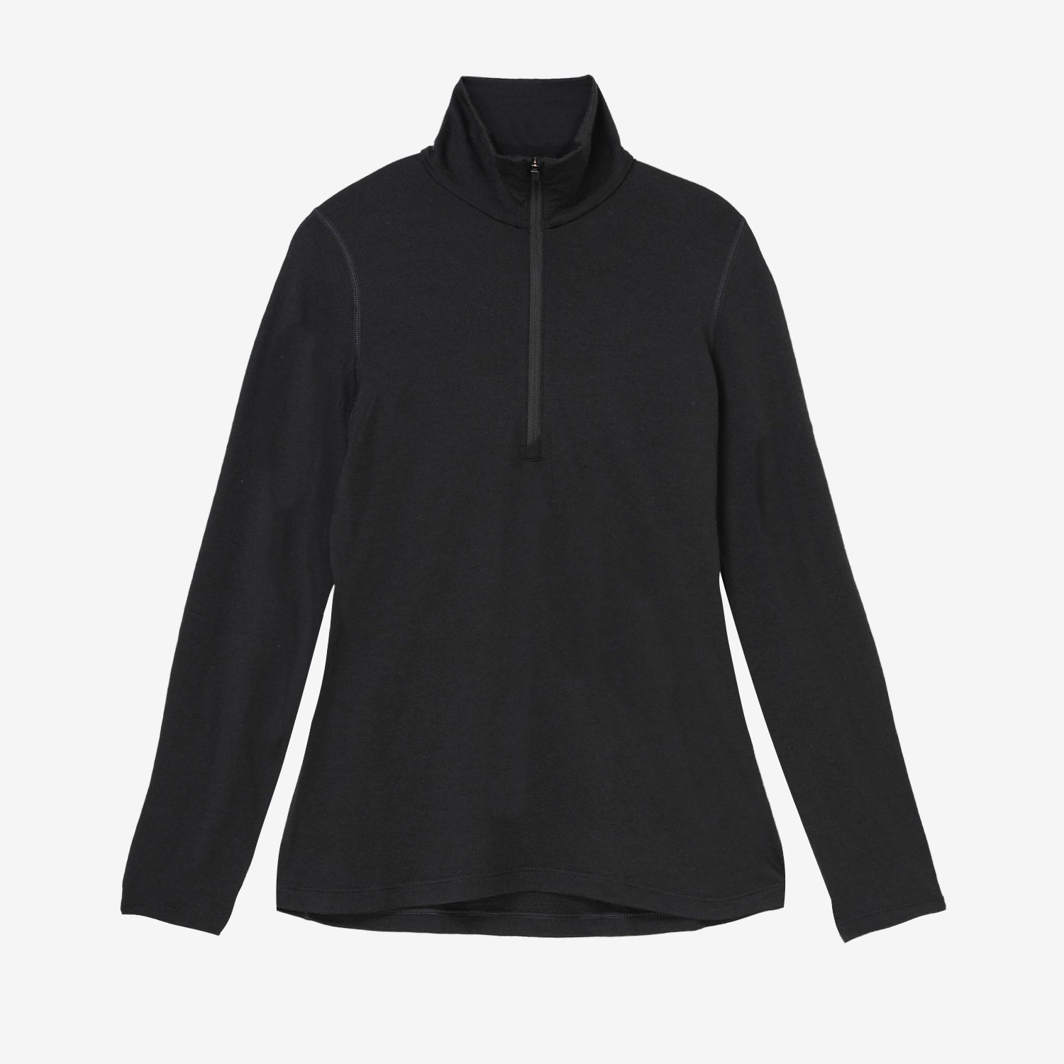 メリノ200 オアシス ロングスリーブ ハーフジップ（レディース） / IBB04380 ブラック・01 ［25FW］|アイスブレーカー / icebreaker