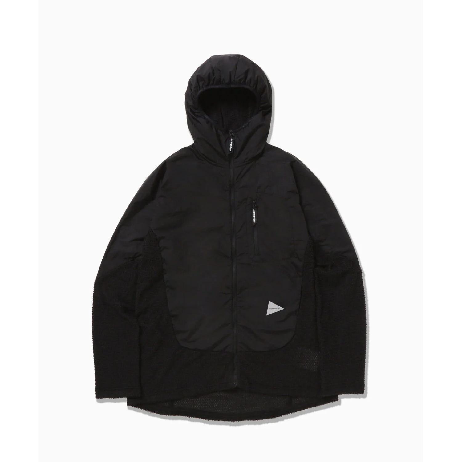 alpha direct f/z hoodie（ユニセックス） /  5241019 black ［25FW］|アンドワンダー / and wander